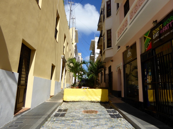 Narrow streets of Old San Juan